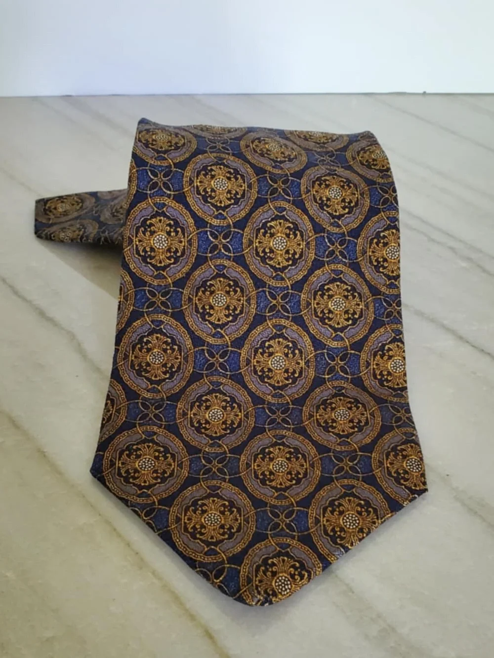 VALENTINO Rare Silk Necktie with Valentino's Logo Made in Italy